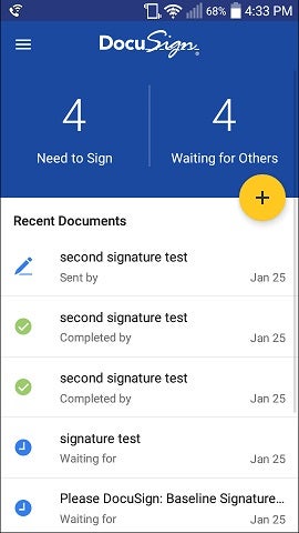 DocuSign Mobile App | DocuSign | The University of Texas at Austin