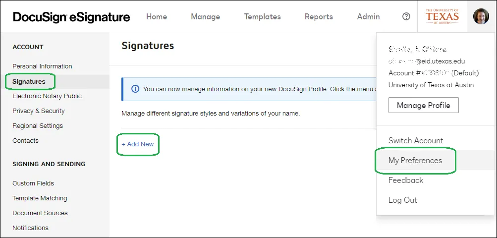 Update Signature Update Signature