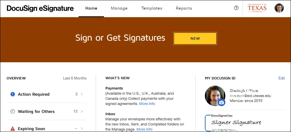 Welcome Page With Sending Permissions Welcome Page With Sending Permissions