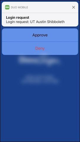 iPhone Login Duo Approve or Deny